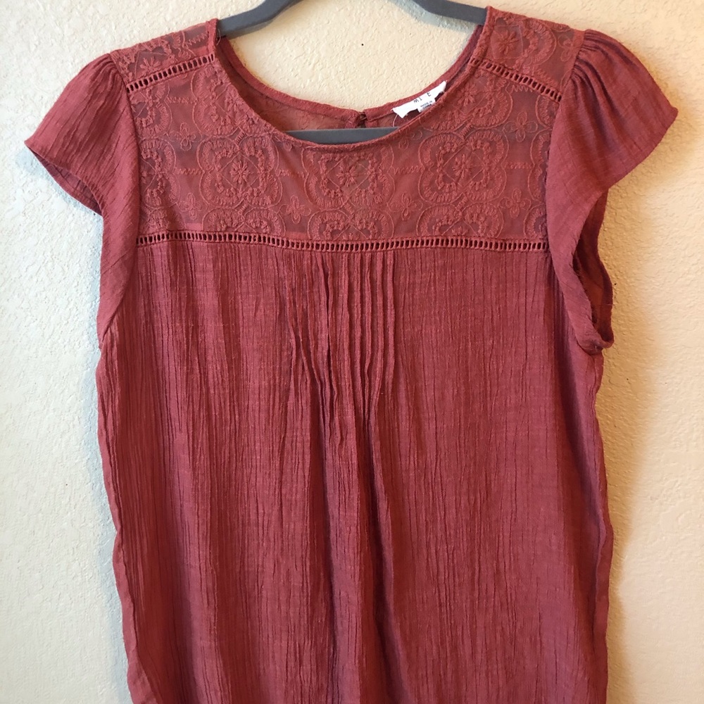Lace detail blouse